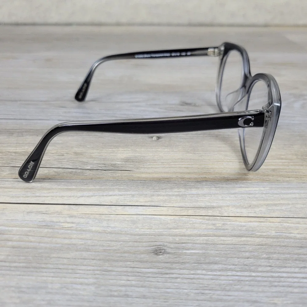 Coach Sunglasses HC8365U 57458G Black Transparent Grey Frames Only 55-18-140